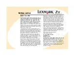 Lexmark Color Jetprinter Z12 User Manual предпросмотр