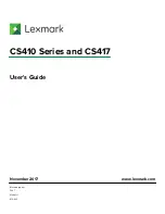 Lexmark CS410 series User Manual preview