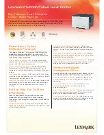 Preview for 1 page of Lexmark CS410dn Specifications