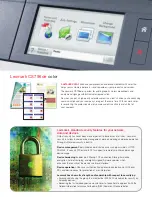 Предварительный просмотр 5 страницы Lexmark CS796de User Manual