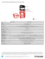 Предварительный просмотр 2 страницы Lexmark CX310 series Specifications