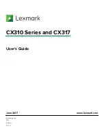 Lexmark CX310 series User Manual preview