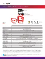 Предварительный просмотр 2 страницы Lexmark CX310dn Specifications