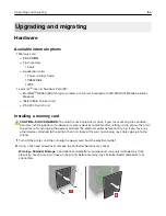 Предварительный просмотр 166 страницы Lexmark CX820 Series User Manual