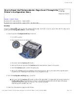 Preview for 1 page of Lexmark E234 How To Reset