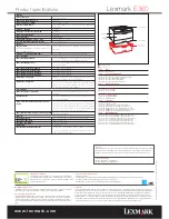 Preview for 4 page of Lexmark E360 Brochure & Specs