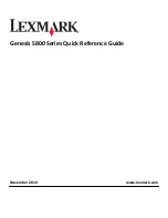 Preview for 1 page of Lexmark GENESIS S815 Quick Reference Manual