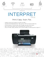 Preview for 1 page of Lexmark Interpret S405 Specifications