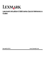 Preview for 1 page of Lexmark Intuition S502 Quick Reference Manual