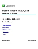 Lexmark M124x Service Manual предпросмотр