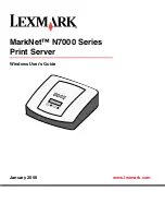 Предварительный просмотр 1 страницы Lexmark MarkNet 7000e User Manual