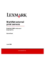 Preview for 1 page of Lexmark MarkNet Pro Quick Start Manual