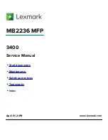 Lexmark MB2236 Service Manual preview