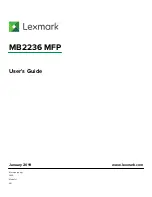 Preview for 1 page of Lexmark MB2236 User Manual