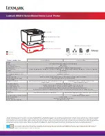 Preview for 2 page of Lexmark MS410d Specifications