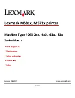 Lexmark MS71x Service Manual preview