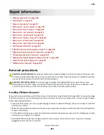 Предварительный просмотр 255 страницы Lexmark MS71x Service Manual