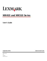 Lexmark MX410 Series User Manual preview