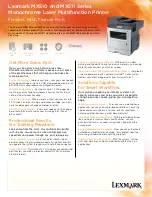 Preview for 1 page of Lexmark MX510 Series Specifications