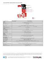 Preview for 2 page of Lexmark MX611de Specifications