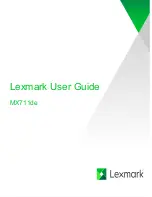 Preview for 1 page of Lexmark MX711de User Manual