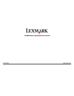 Preview for 1 page of Lexmark OfficeEdge Pro4000c Quick Reference Manual