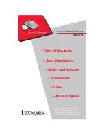 Preview for 1 page of Lexmark Optra Color 40 Service Manual