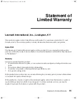 Preview for 104 page of Lexmark Optra E310 User Manual