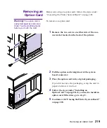 Preview for 231 page of Lexmark Optra M410 User Manual