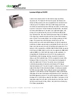 Lexmark Optra S 1255 Specifications preview