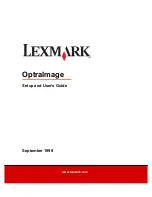 Preview for 1 page of Lexmark OptraImage 222 User Manual