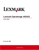 Preview for 1 page of Lexmark OptraImage 433 Setup Manual