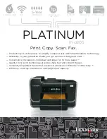 Lexmark Platinum Pro905 Specifications preview