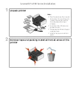 Lexmark PRO700 Installation Manual preview