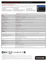 Preview for 2 page of Lexmark Pro715 Specifications