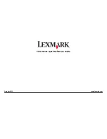 Lexmark S310 Series Quick Reference Manual preview