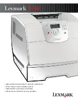 Lexmark T644 series Brochure & Specs preview