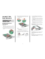 Preview for 1 page of Lexmark T650dtn Quick Reference