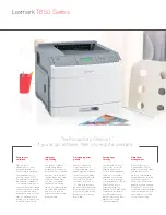 Preview for 4 page of Lexmark T650n Brochure & Specs