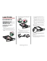 Preview for 1 page of Lexmark T652dn Quick Reference