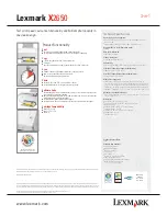 Предварительный просмотр 2 страницы Lexmark X2650 - Color Printer 3-IN-1 Specifications