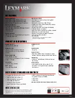 Preview for 2 page of Lexmark X4270 Series Specification