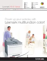 Lexmark X540 Series Specification preview