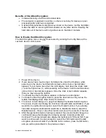 Preview for 4 page of Lexmark X646 Information