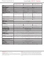 Preview for 6 page of Lexmark X650 Series Specifications