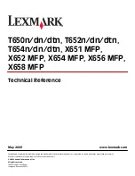 Lexmark X651 MFP Reference preview