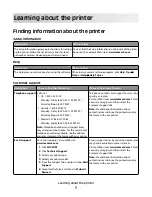 Preview for 7 page of Lexmark X651 MFP Reference