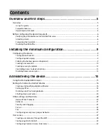 Preview for 3 page of Lexmark X651 Installation And Administration Manual