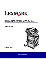 Preview for 1 page of Lexmark X7500 Setup Manual