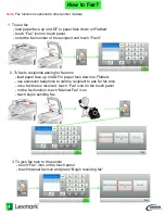 Preview for 4 page of Lexmark X86x User Manual